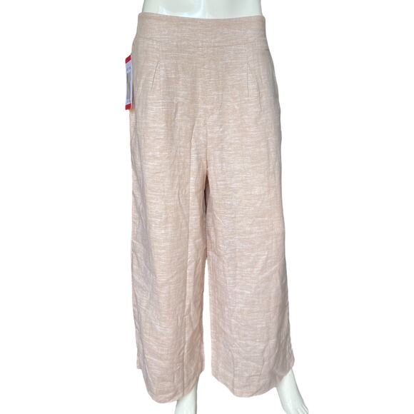 NWT Ella Moss Linen Blend Wide Leg Pants Size Medium - Picture 1 of 4